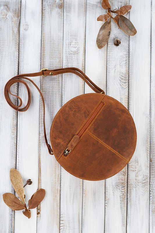  Natural leather bag model 191522 Galanter 