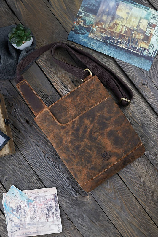  Natural leather bag model 191538 Galanter 